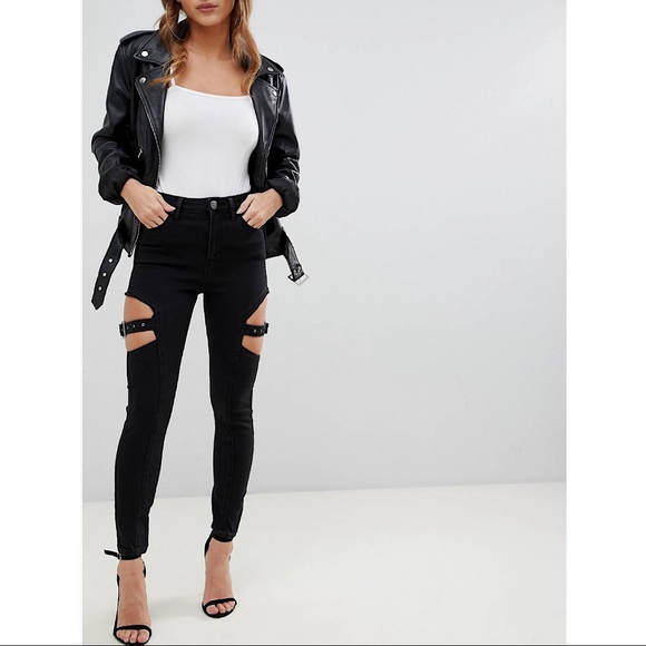 ASOS Design Petite Ridley High Waist Skinny Jeans - Picture 4 of 4